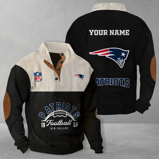 New England Patriots Colorful Stand Collar Sweatshirt New Collection AZTGCSSW000061
