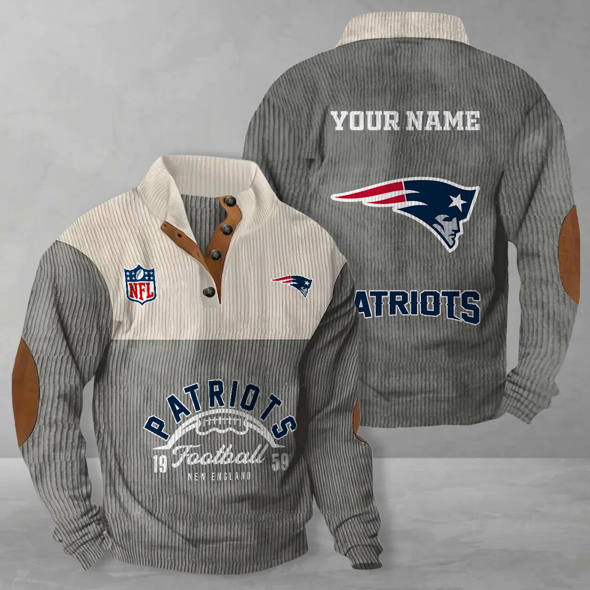 New England Patriots Colorful Stand Collar Sweatshirt New Collection AZTGCSSW000061