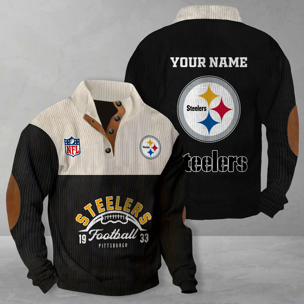 Pittsburgh Steelers Colorful Stand Collar Sweatshirt New Collection AZTGCSSW000063