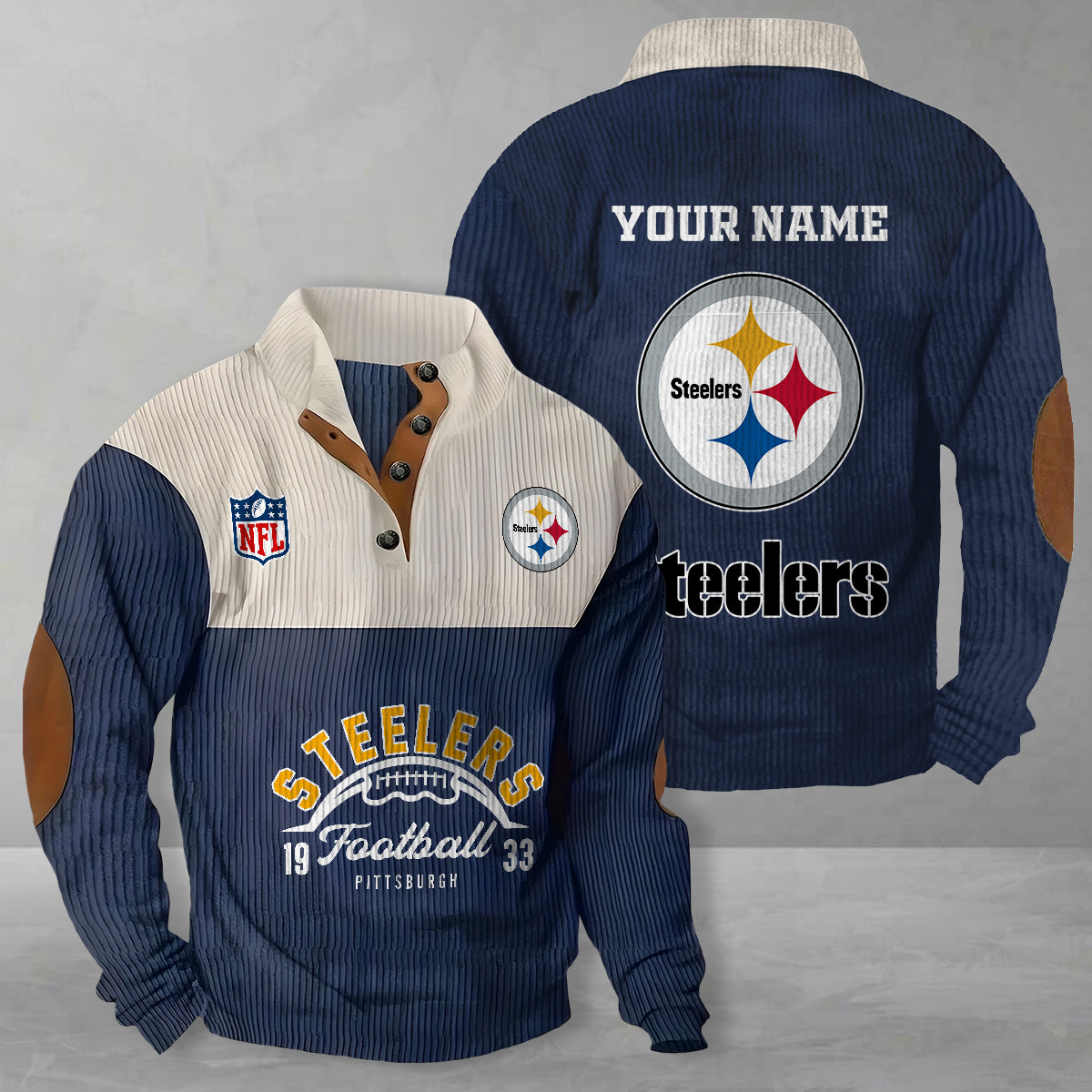 Pittsburgh Steelers Colorful Stand Collar Sweatshirt New Collection AZTGCSSW000063