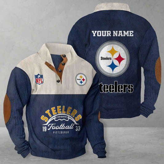 Pittsburgh Steelers Colorful Stand Collar Sweatshirt New Collection AZTGCSSW000063