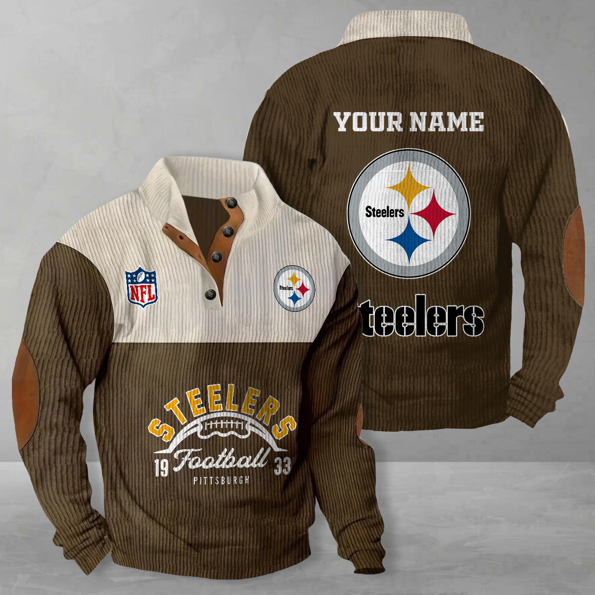 Pittsburgh Steelers Colorful Stand Collar Sweatshirt New Collection AZTGCSSW000063