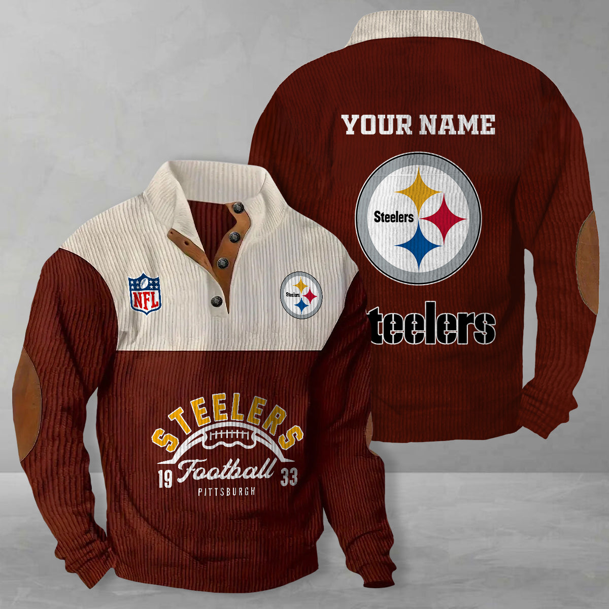 Pittsburgh Steelers Colorful Stand Collar Sweatshirt New Collection AZTGCSSW000063