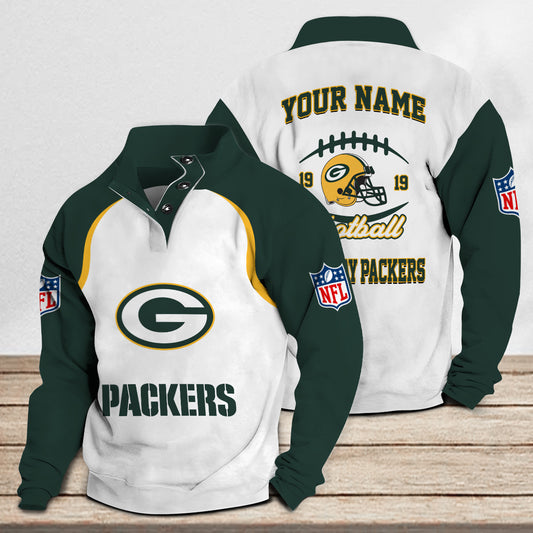 Green Bay Packers Casual Stand Collar Sweatshirt Premium New Edition AZTGSCSW000071