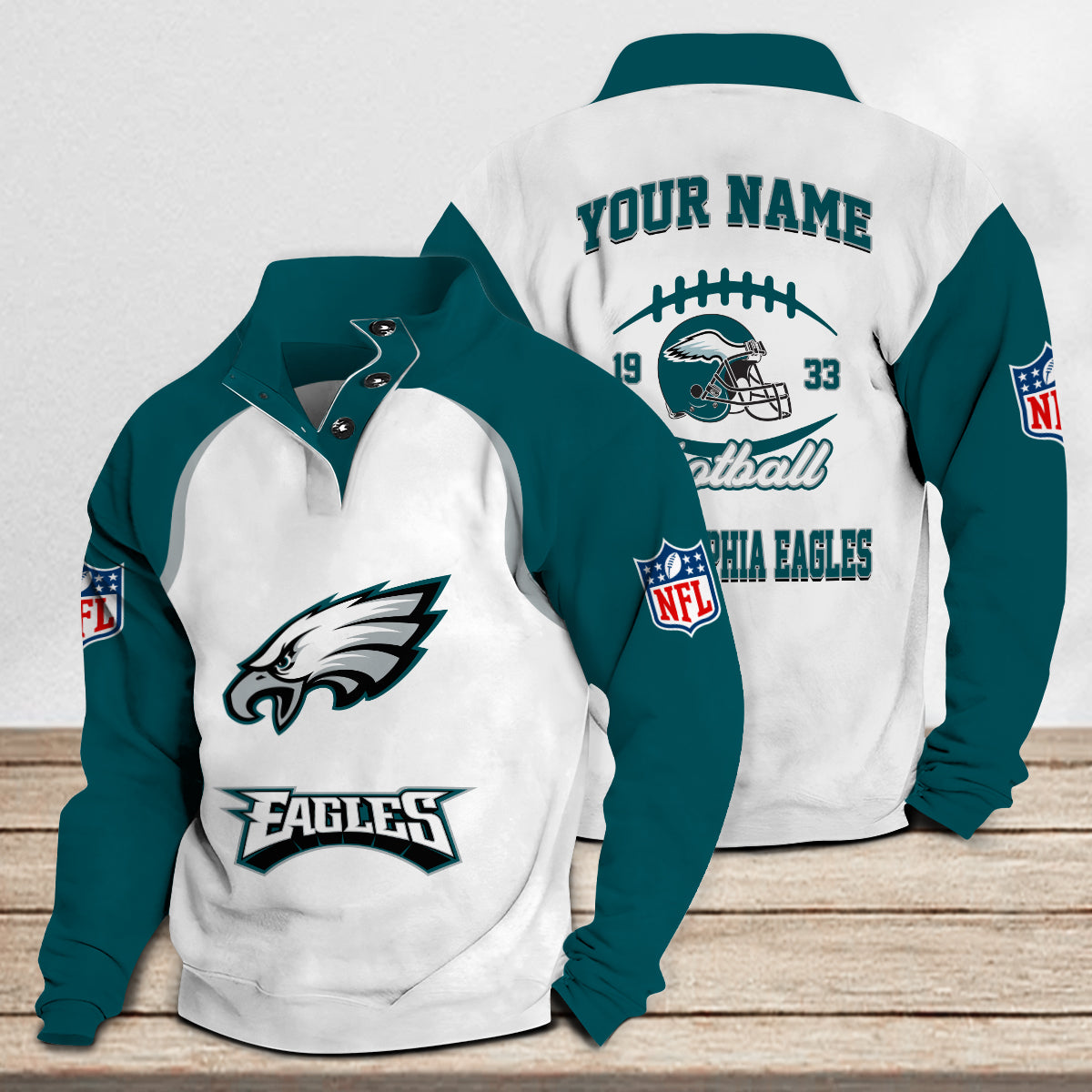 Philadelphia Eagles Casual Stand Collar Sweatshirt Premium New Edition AZTGSCSW000076