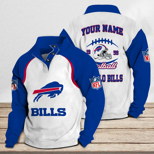 Buffalo Bills Casual Stand Collar Sweatshirt Premium New Edition AZTGSCSW000082