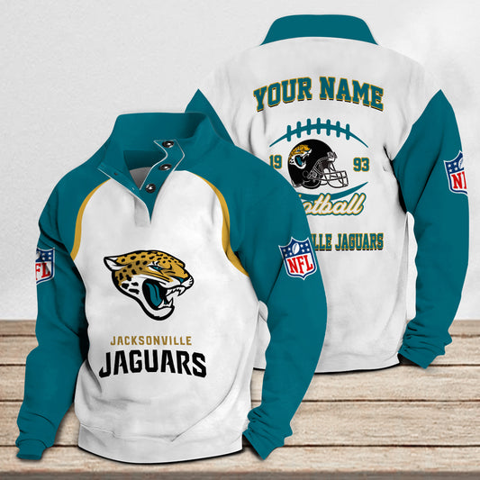 Jacksonville Jaguars Casual Stand Collar Sweatshirt Premium New Edition AZTGSCSW000088