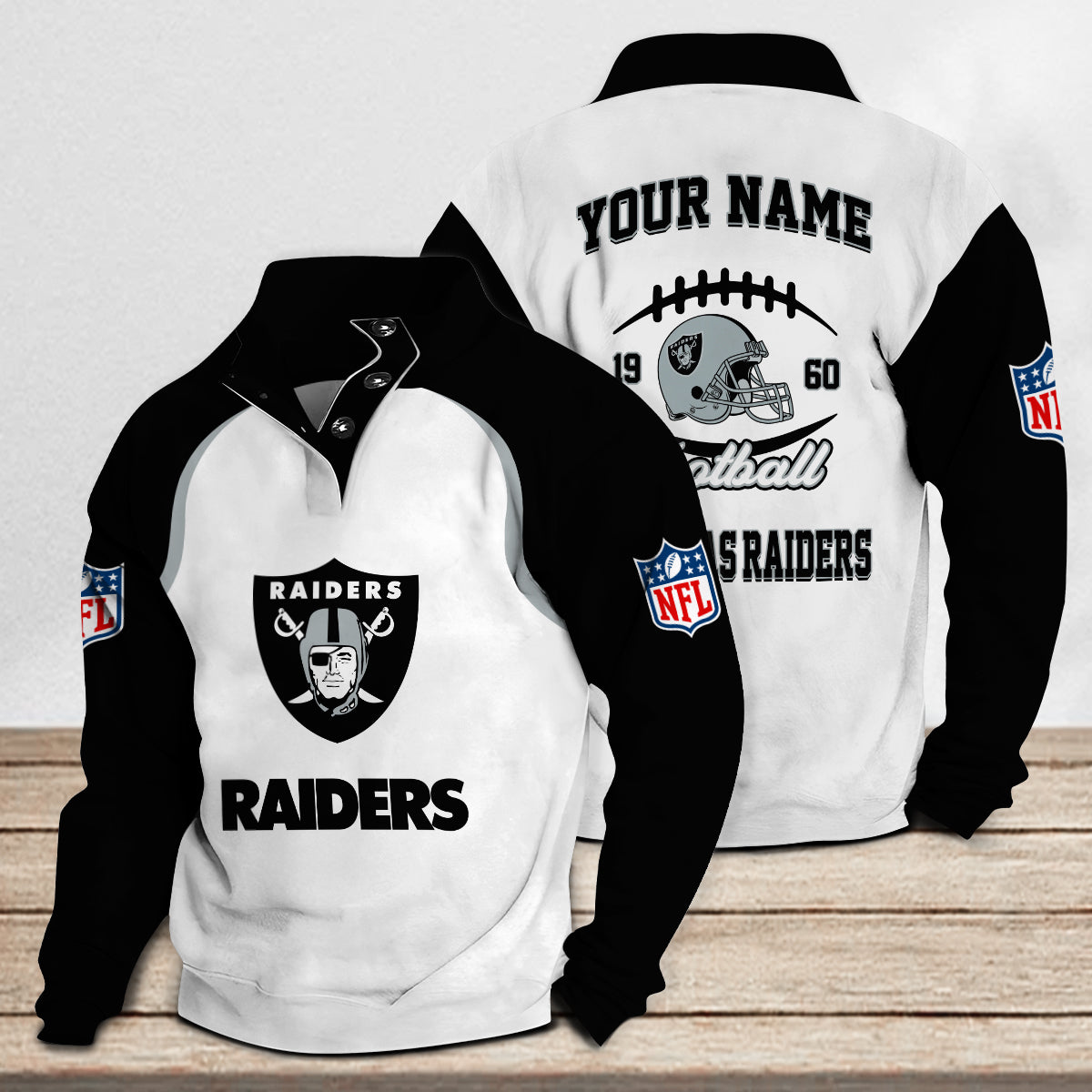 Las Vegas Raiders Casual Stand Collar Sweatshirt Premium New Edition AZTGSCSW000090
