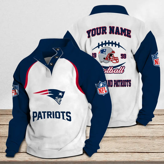 New England Patriots Casual Stand Collar Sweatshirt Premium New Edition AZTGSCSW000093