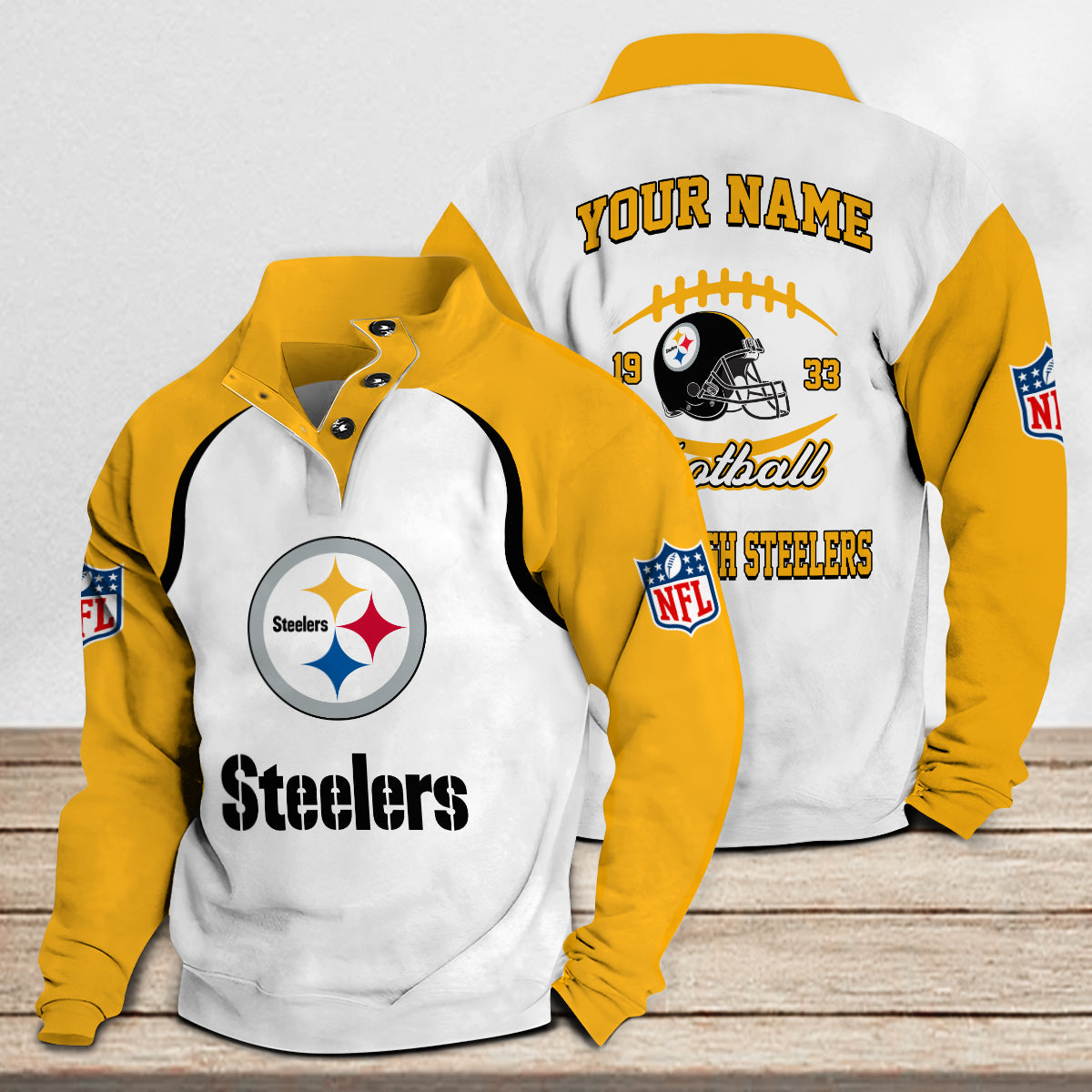 Pittsburgh Steelers Casual Stand Collar Sweatshirt Premium New Edition AZTGSCSW000095