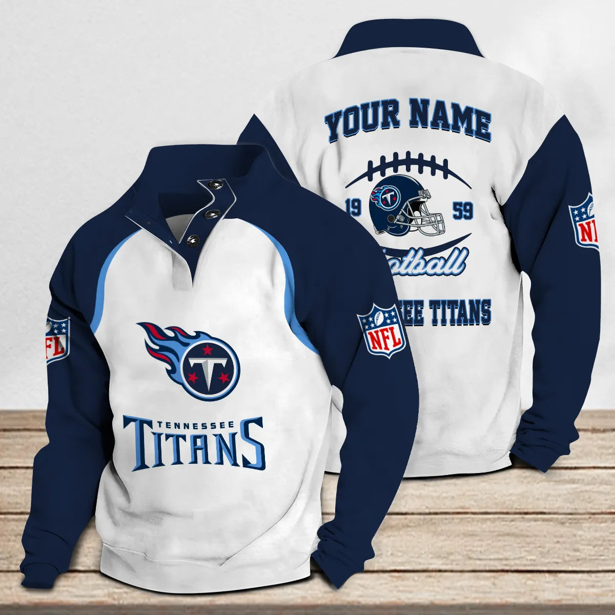 Tennessee Titans Casual Stand Collar Sweatshirt Premium New Edition AZTGSCSW000096