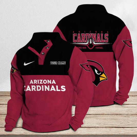 Arizona Cardinals Casual Stand Collar Sweatshirt Premium New Edition AZTGSCSW000193