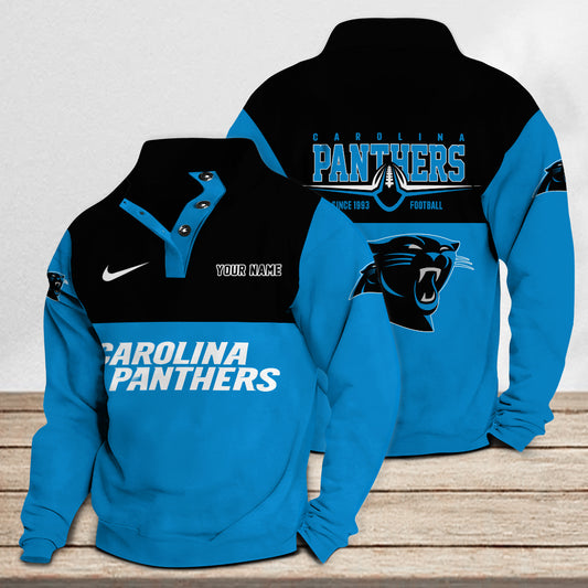Carolina Panthers Casual Stand Collar Sweatshirt Premium New Edition AZTGSCSW000195