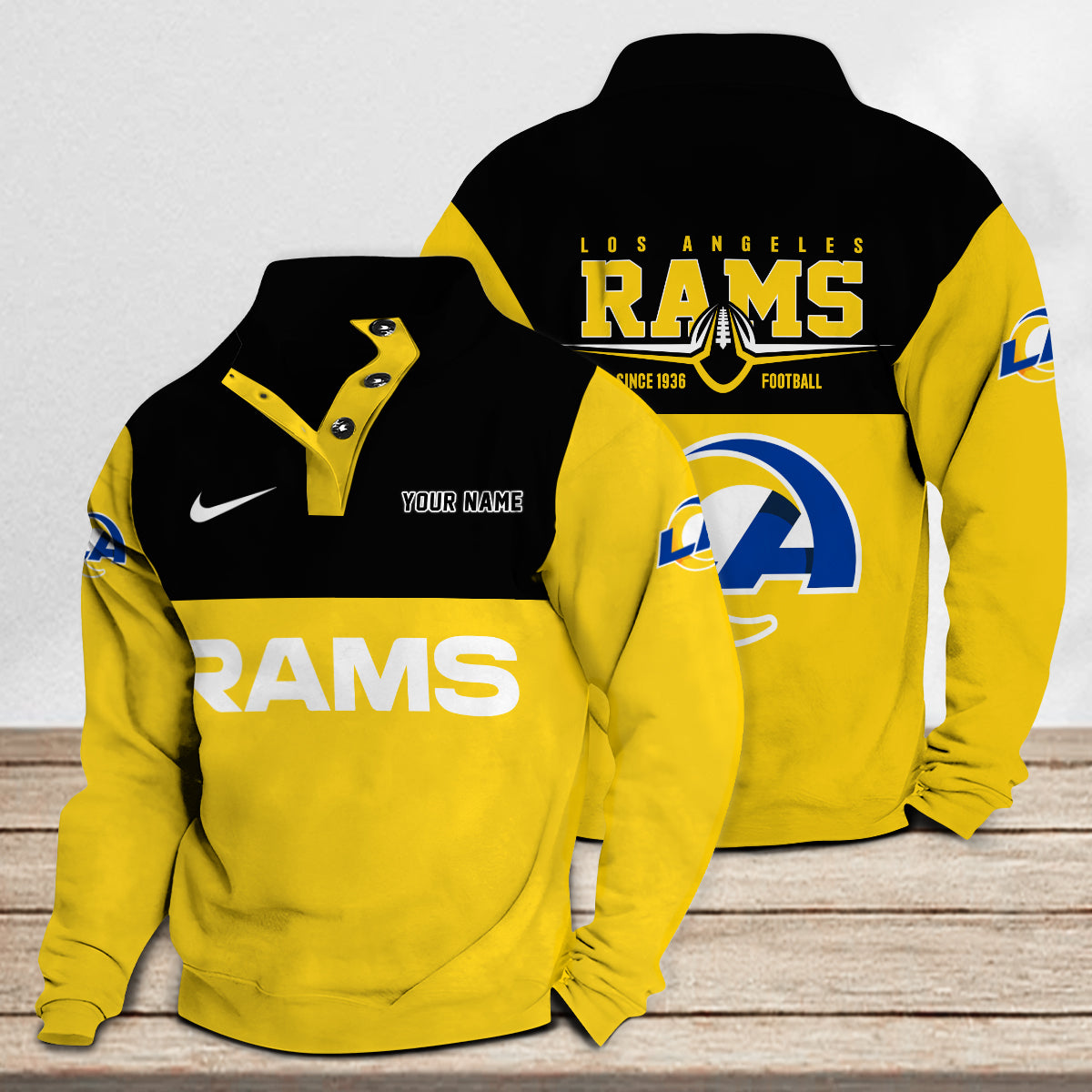 Los Angeles Rams Casual Stand Collar Sweatshirt Premium New Edition AZTGSCSW000200