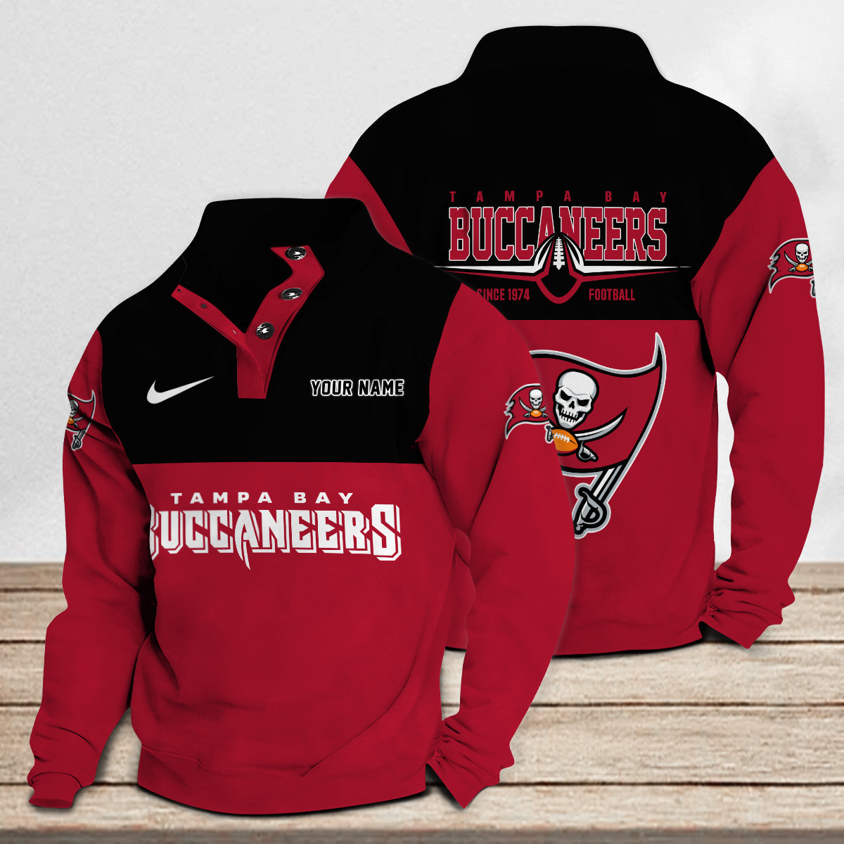 Tampa Bay Buccaneers Casual Stand Collar Sweatshirt Premium New Edition AZTGSCSW000207