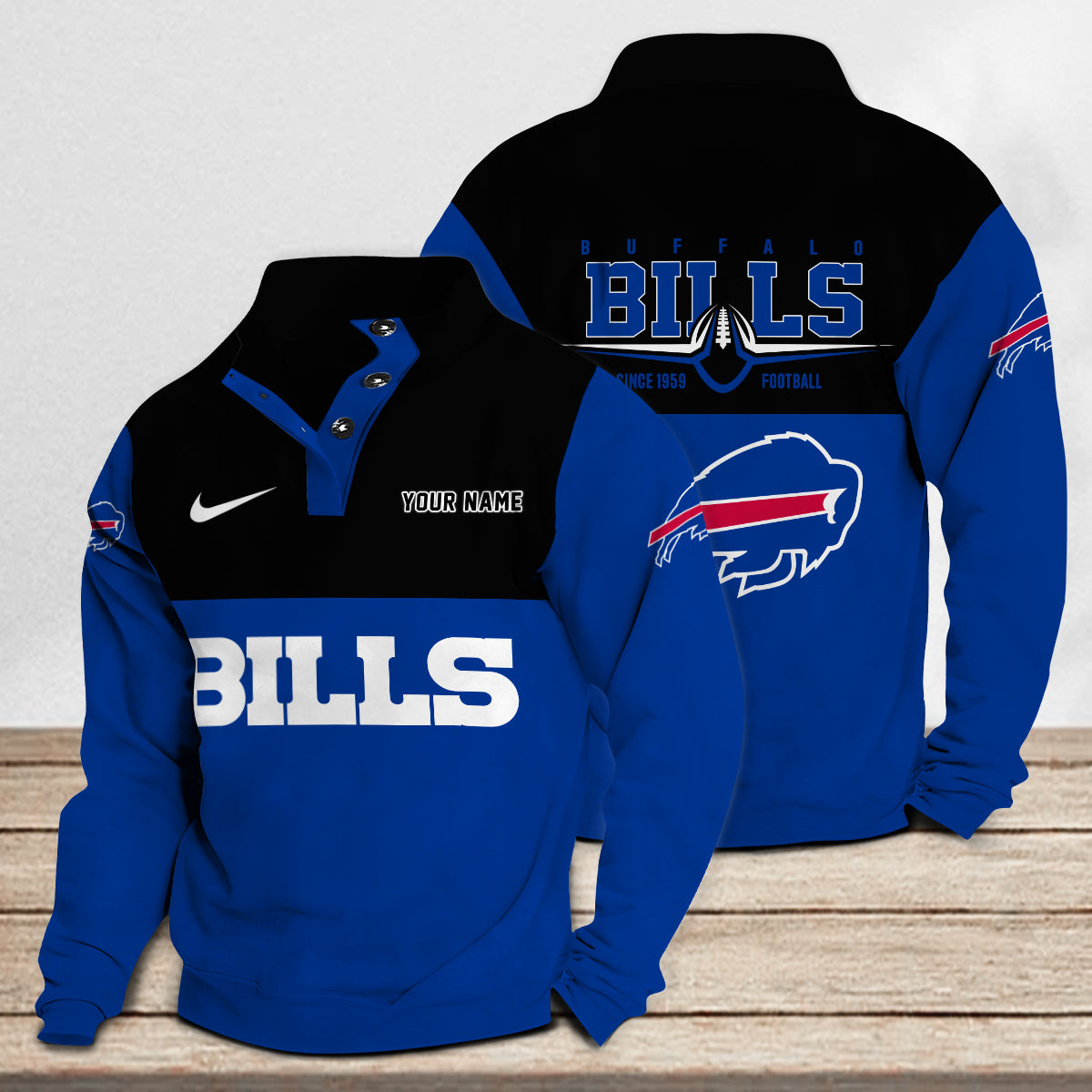 Buffalo Bills Casual Stand Collar Sweatshirt Premium New Edition AZTGSCSW000210