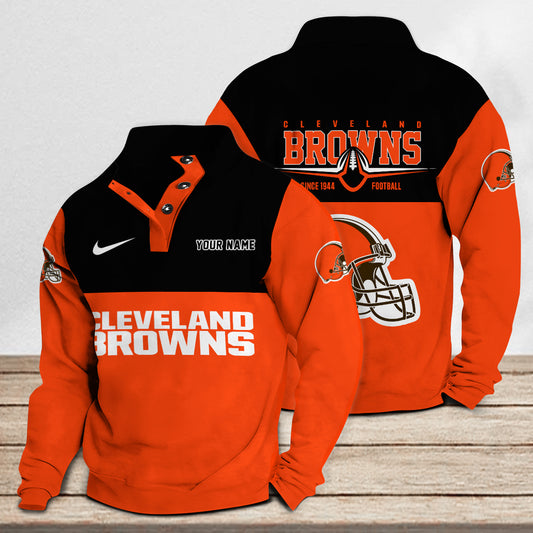 Cleveland Browns Casual Stand Collar Sweatshirt Premium New Edition AZTGSCSW000212