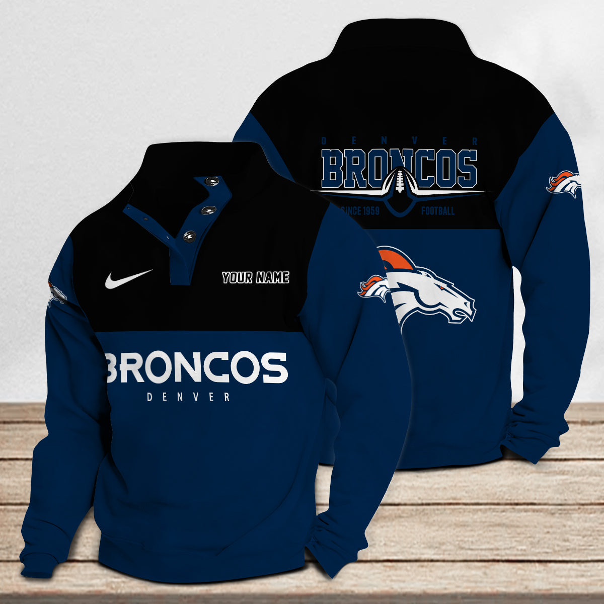 Denver Broncos Casual Stand Collar Sweatshirt Premium New Edition AZTGSCSW000213