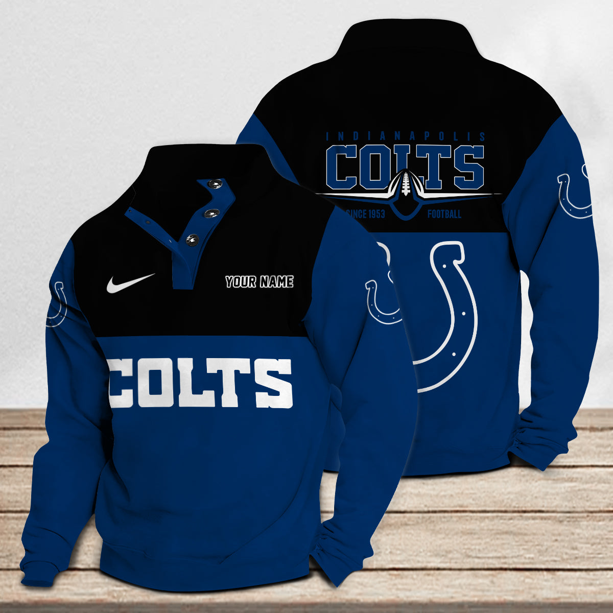 Indianapolis Colts Casual Stand Collar Sweatshirt Premium New Edition AZTGSCSW000215