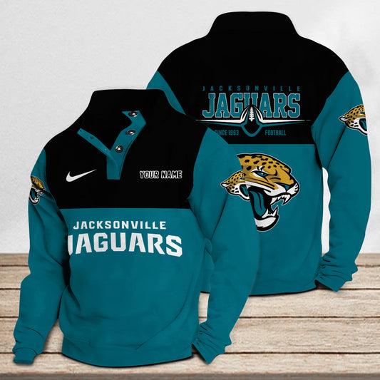 Jacksonville Jaguars Casual Stand Collar Sweatshirt Premium New Edition AZTGSCSW000216