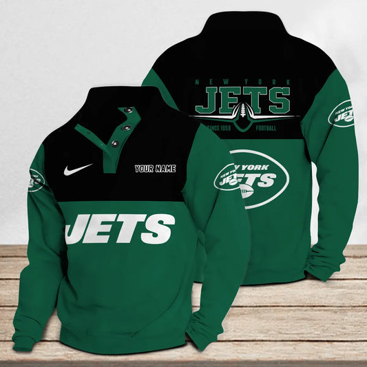 New York Jets Casual Stand Collar Sweatshirt Premium New Edition AZTGSCSW000222