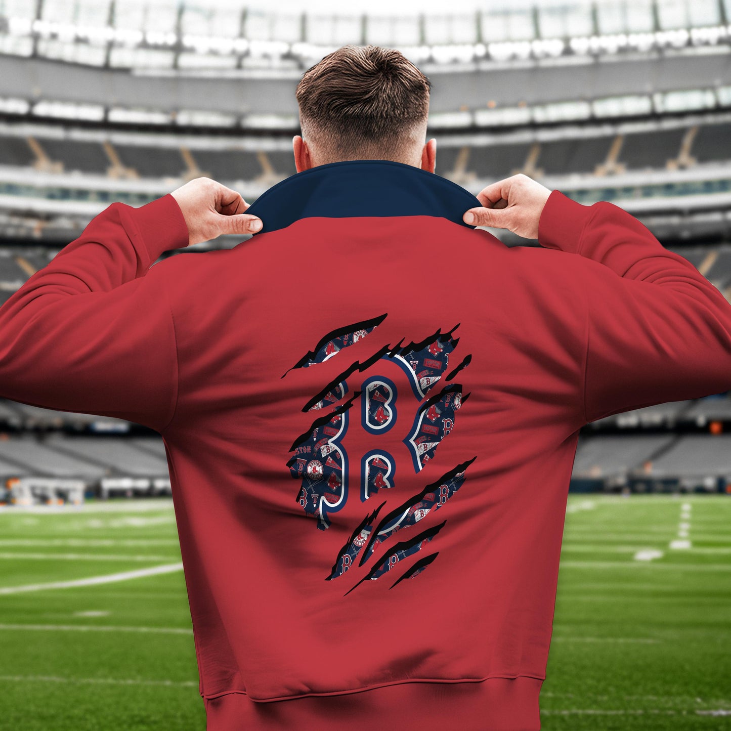 Boston Red Sox New Collection Casual Stand Collar Sweatshirt MLB AZTGSCSW000324