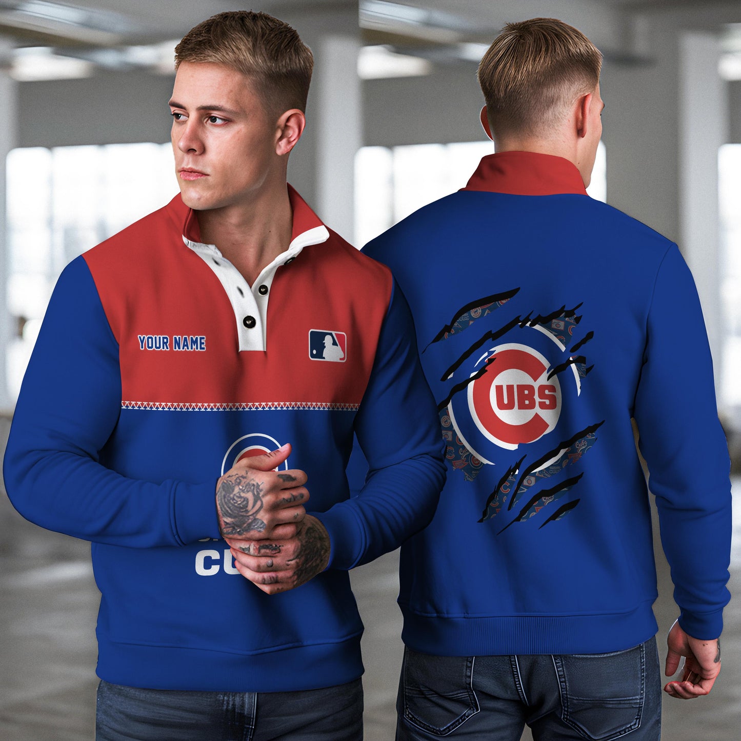 Chicago Cubs New Collection Casual Stand Collar Sweatshirt MLB AZTGSCSW000325