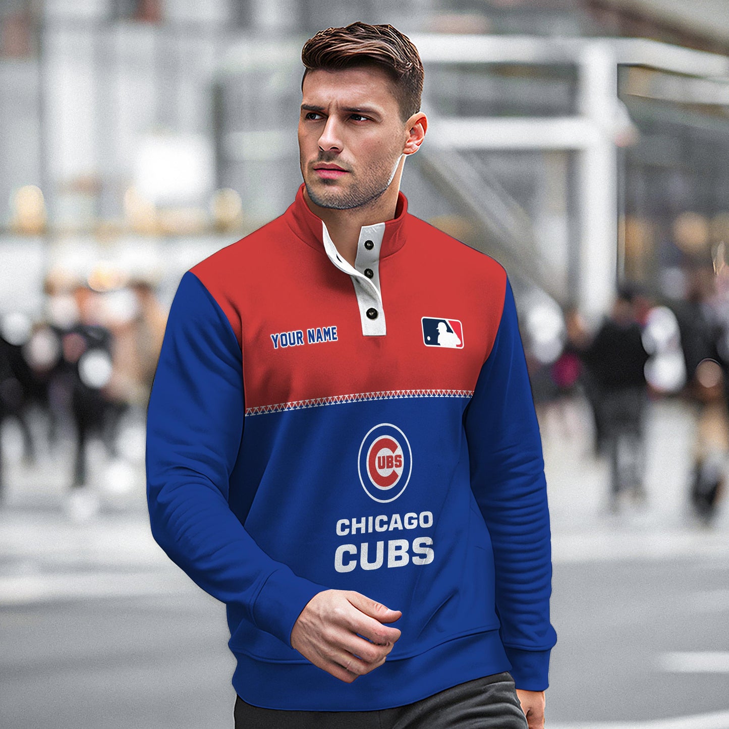 Chicago Cubs New Collection Casual Stand Collar Sweatshirt MLB AZTGSCSW000325