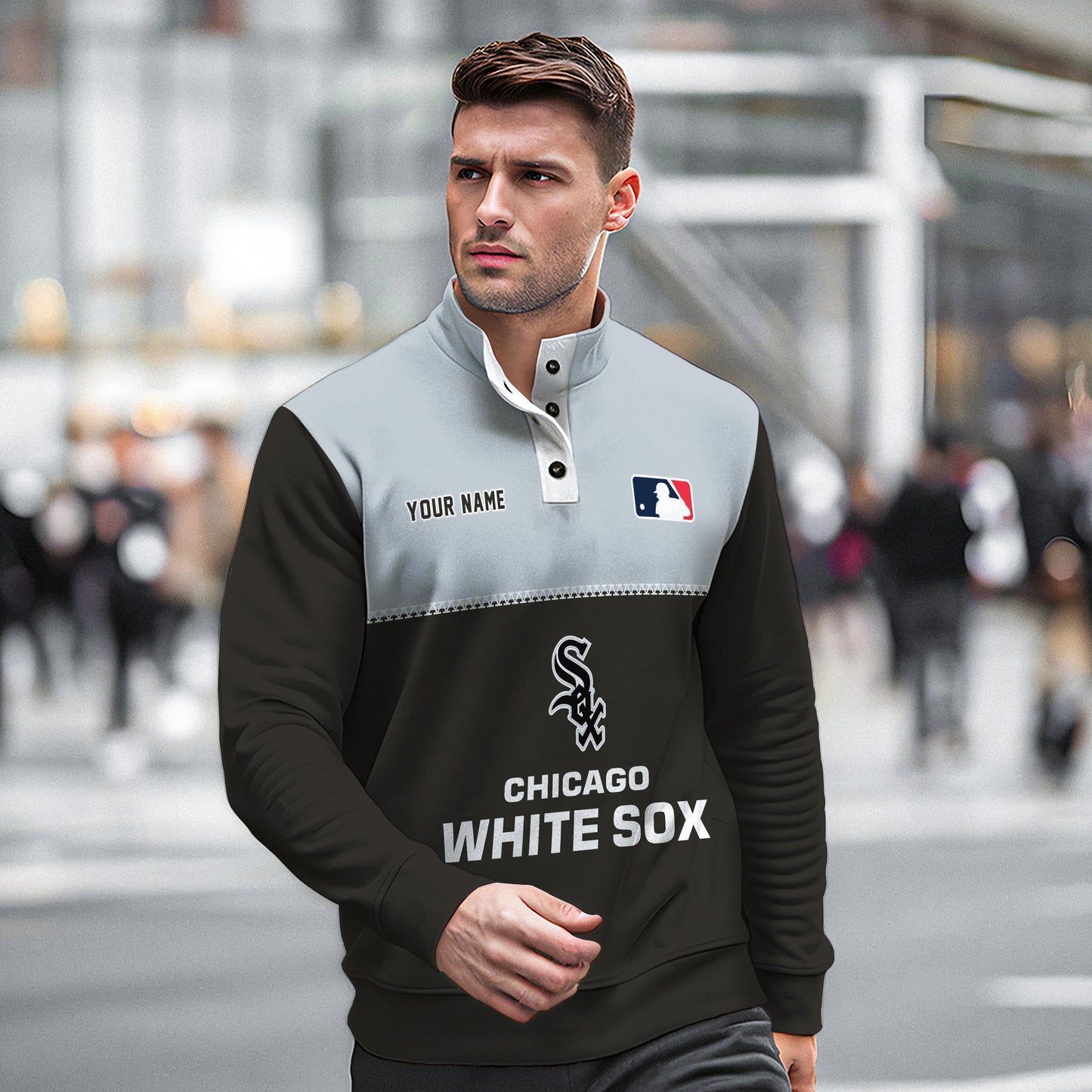 Chicago White Sox New Collection Casual Stand Collar Sweatshirt MLB AZTGSCSW000326