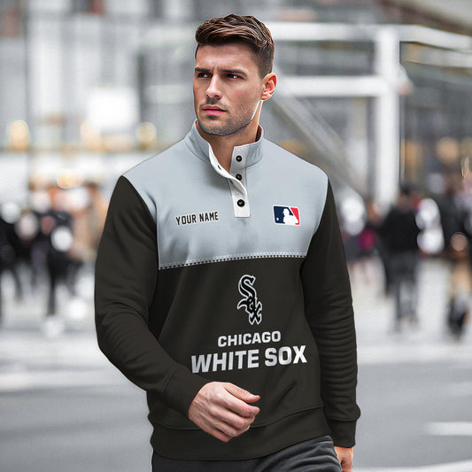 Chicago White Sox New Collection Casual Stand Collar Sweatshirt MLB AZTGSCSW000326