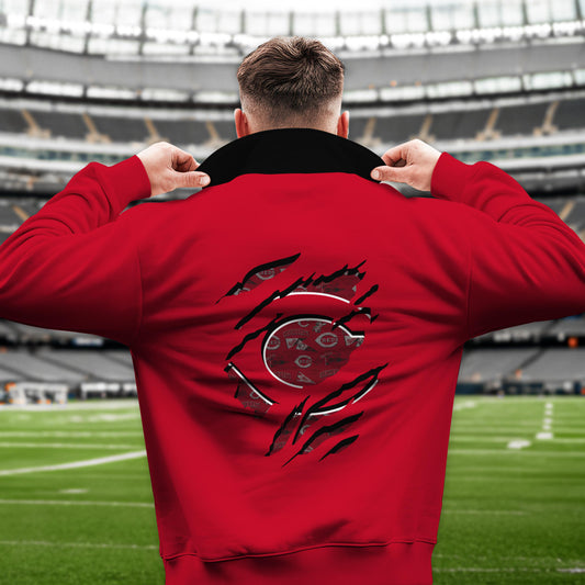 Cincinnati Reds New Collection Casual Stand Collar Sweatshirt MLB AZTGSCSW000327