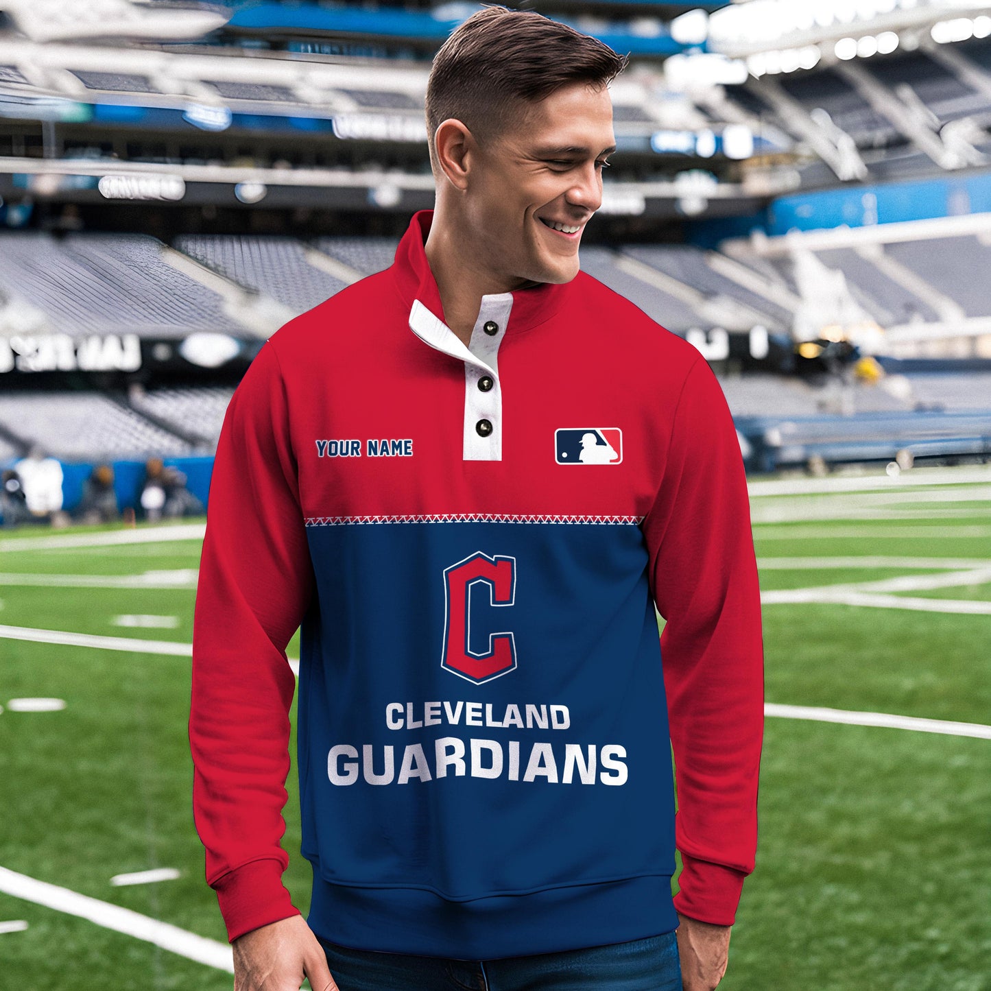 Cleveland Guardians New Collection Casual Stand Collar Sweatshirt MLB AZTGSCSW000328