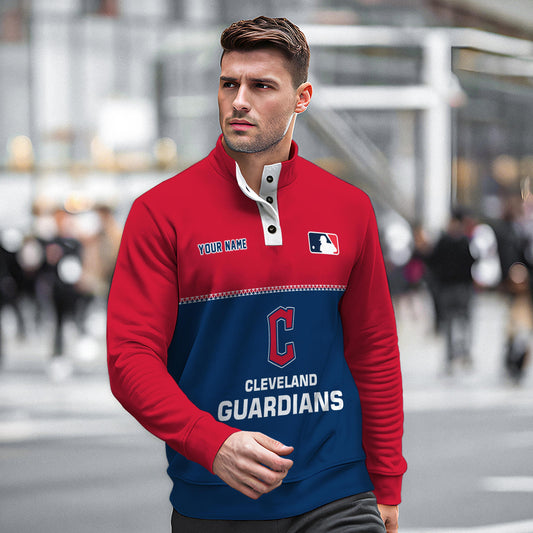 Cleveland Guardians New Collection Casual Stand Collar Sweatshirt MLB AZTGSCSW000328