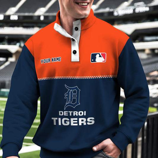 Detroit Tigers New Collection Casual Stand Collar Sweatshirt MLB AZTGSCSW000330