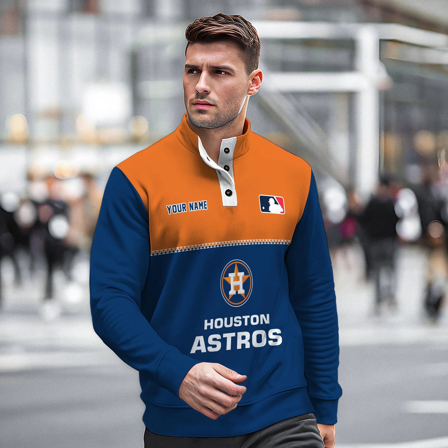 Houston Astros New Collection Casual Stand Collar Sweatshirt MLB AZTGSCSW000331