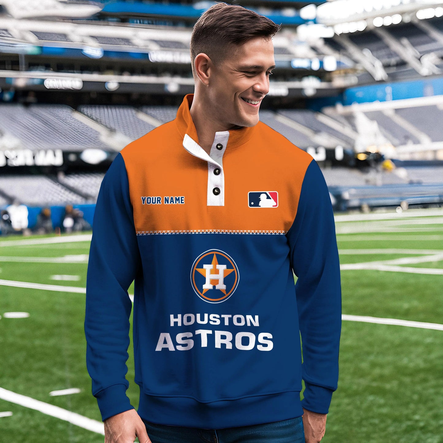 Houston Astros New Collection Casual Stand Collar Sweatshirt MLB AZTGSCSW000331