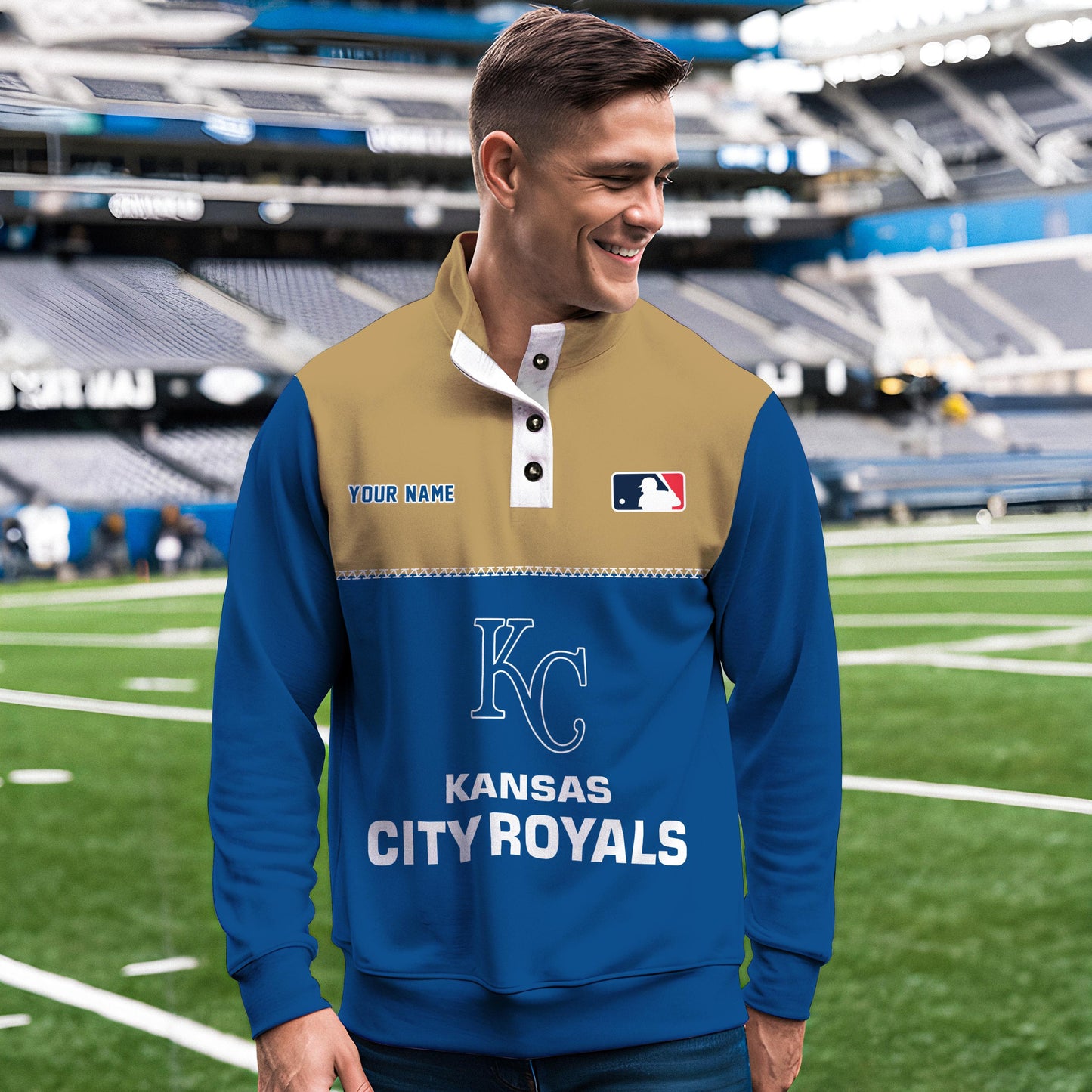 Kansas City Royals New Collection Casual Stand Collar Sweatshirt MLB AZTGSCSW000332