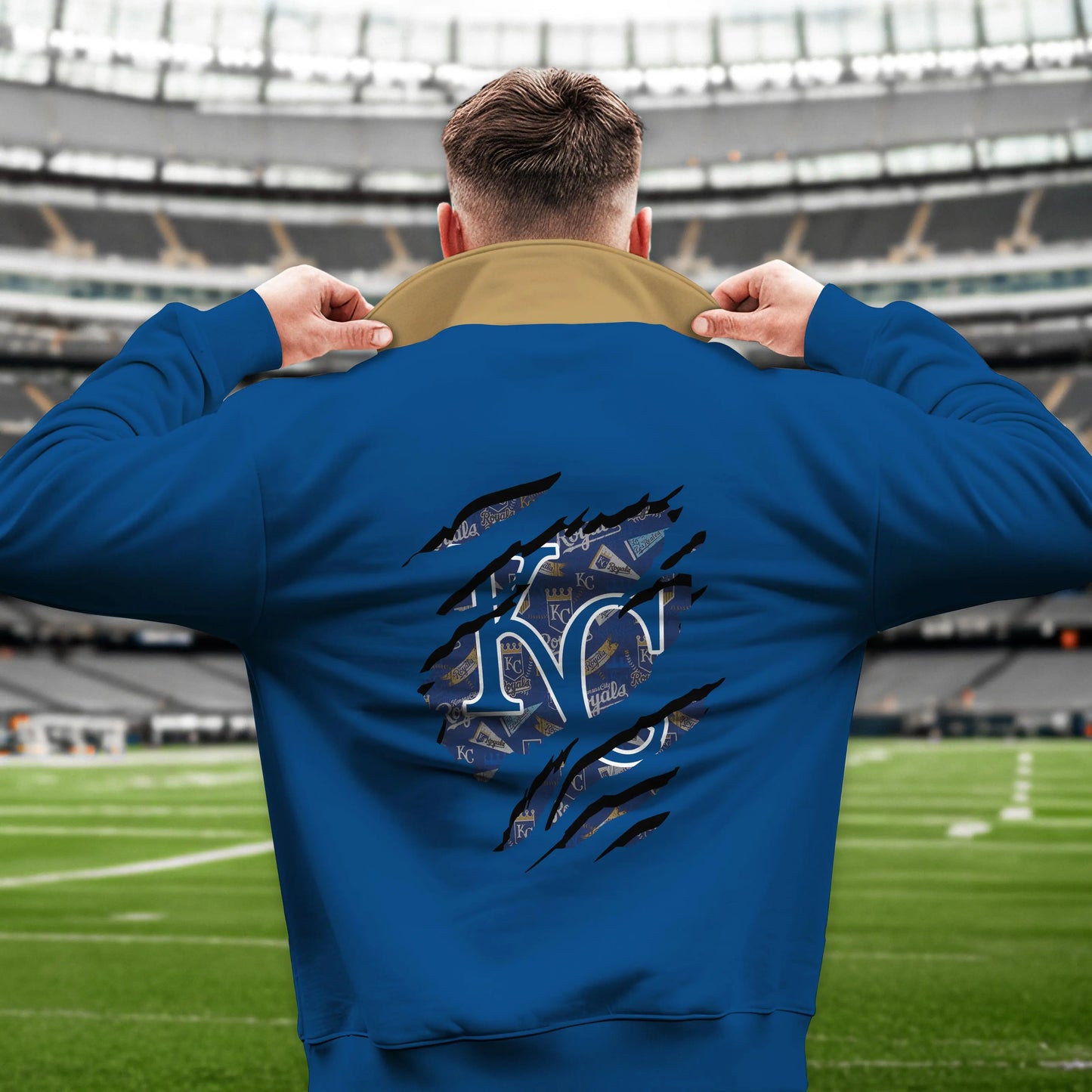 Kansas City Royals New Collection Casual Stand Collar Sweatshirt MLB AZTGSCSW000332