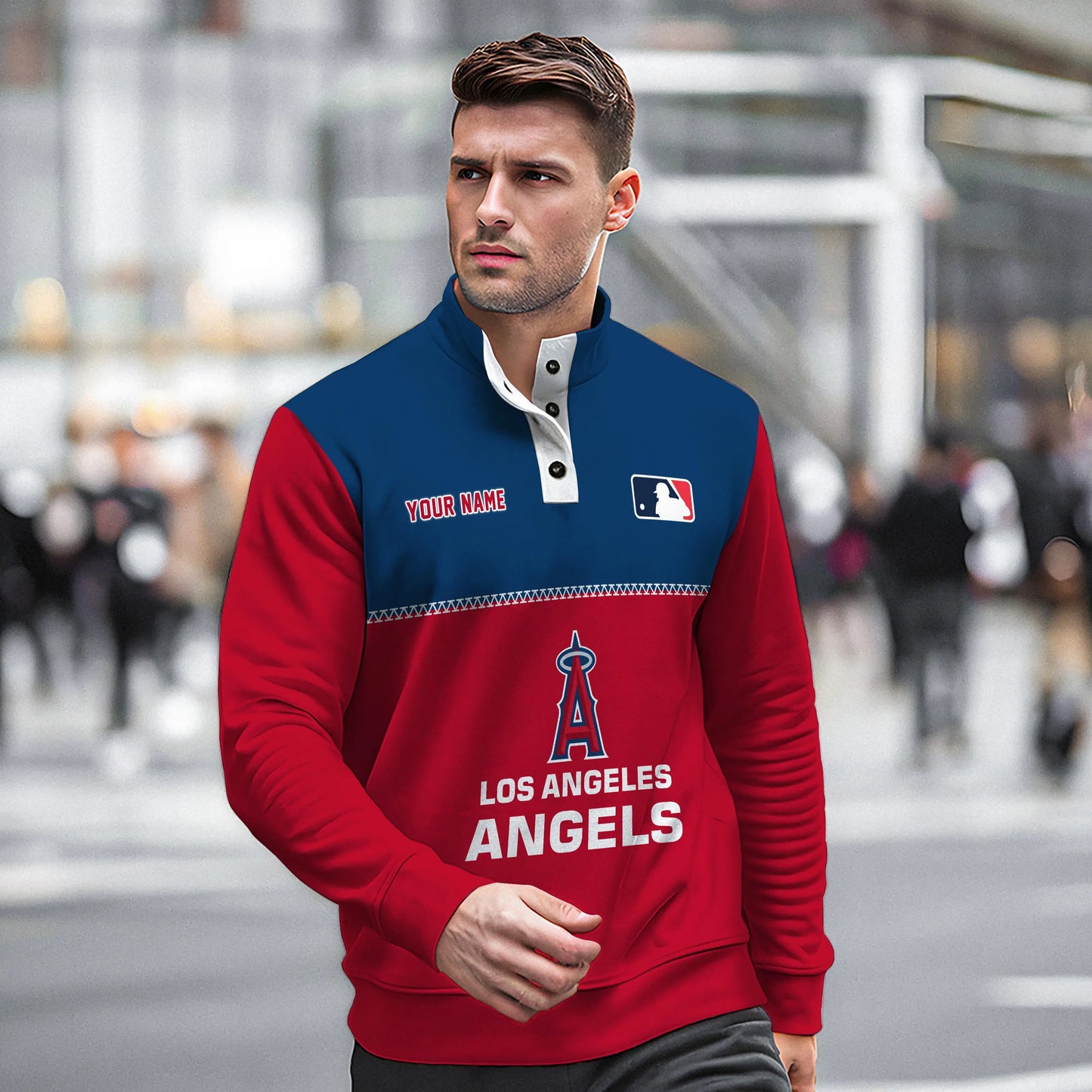 Los Angeles Angels New Collection Casual Stand Collar Sweatshirt MLB AZTGSCSW000333
