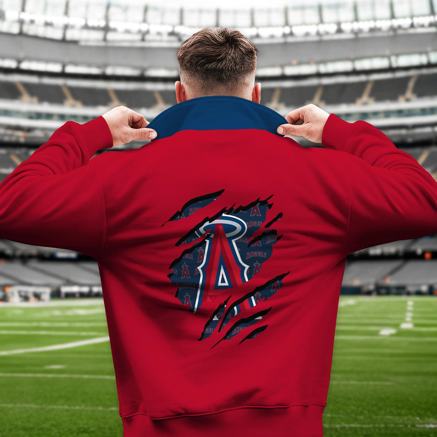 Los Angeles Angels New Collection Casual Stand Collar Sweatshirt MLB AZTGSCSW000333