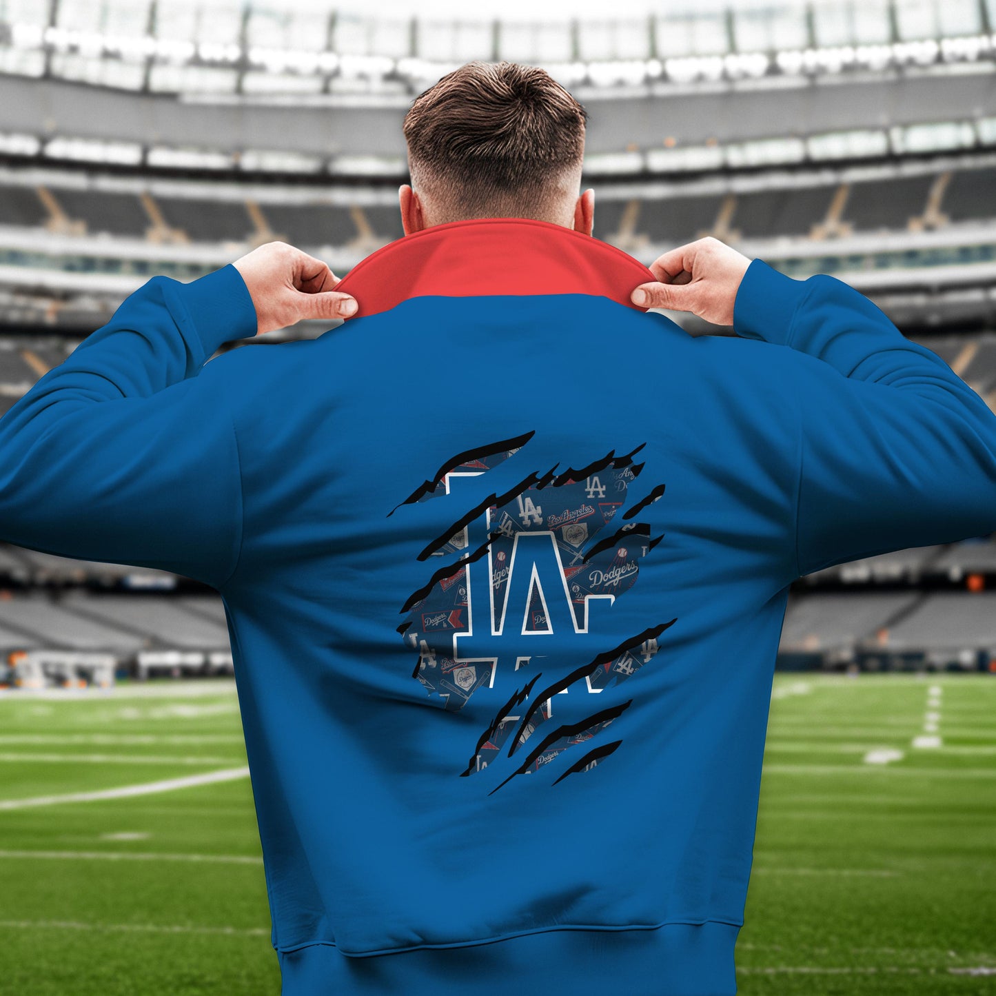 Los Angeles Dodgers New Collection Casual Stand Collar Sweatshirt MLB AZTGSCSW000334