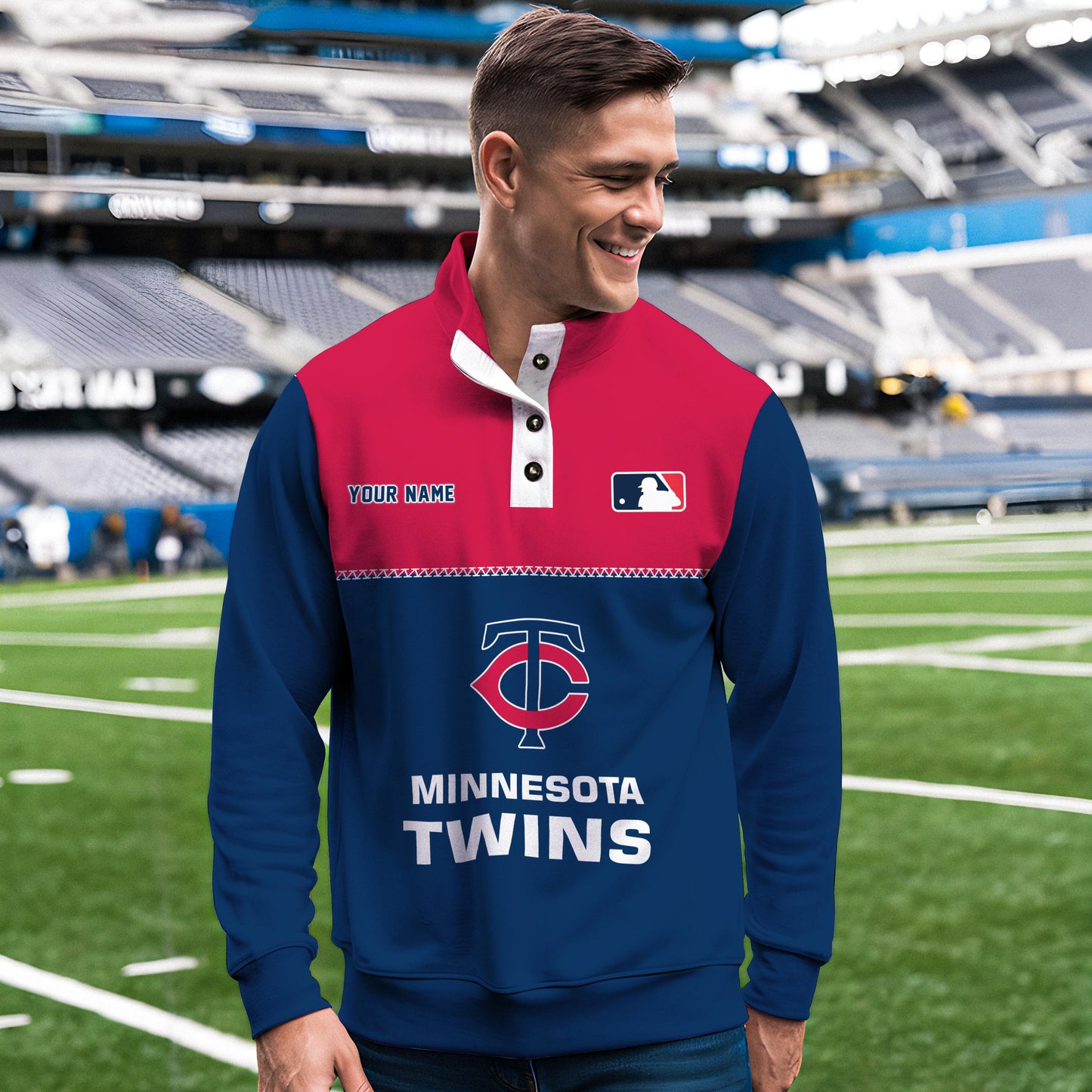 Minnesota Twins New Collection Casual Stand Collar Sweatshirt MLB AZTGSCSW000337
