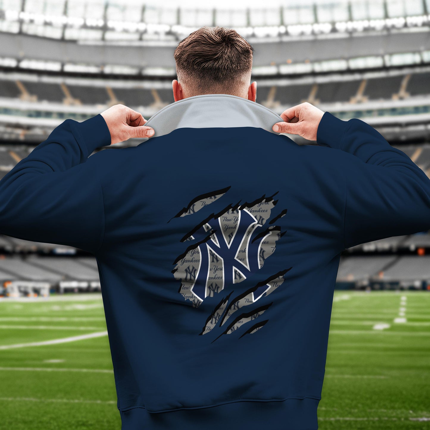 New York Yankees New Collection Casual Stand Collar Sweatshirt MLB AZTGSCSW000339