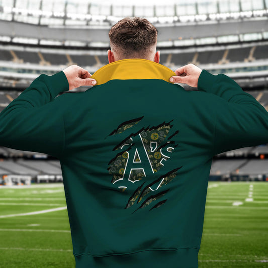 Oakland Athletics New Collection Casual Stand Collar Sweatshirt MLB AZTGSCSW000340