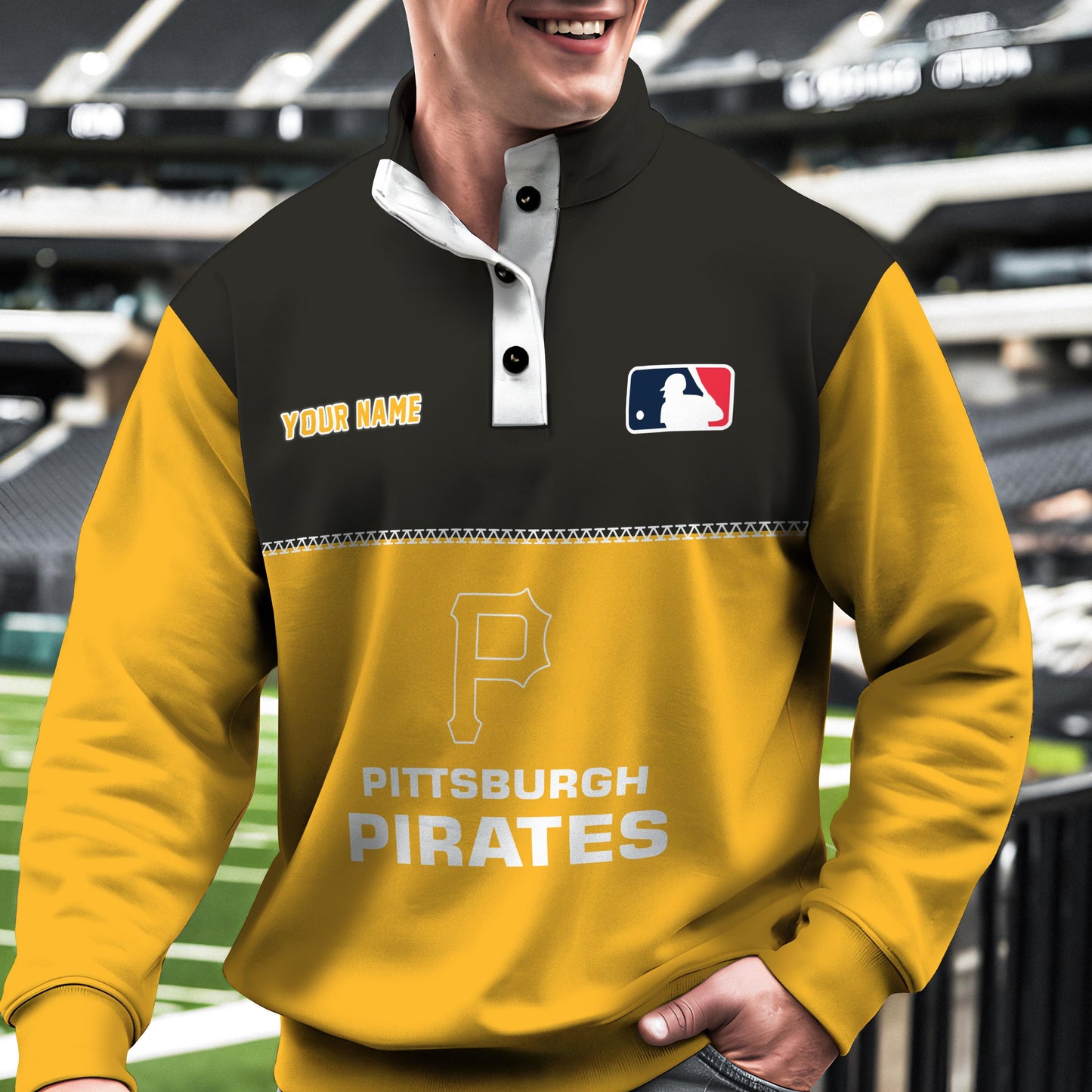 Pittsburgh Pirates New Collection Casual Stand Collar Sweatshirt MLB AZTGSCSW000342