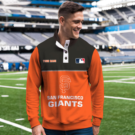 San Francisco Giants New Collection Casual Stand Collar Sweatshirt MLB AZTGSCSW000344