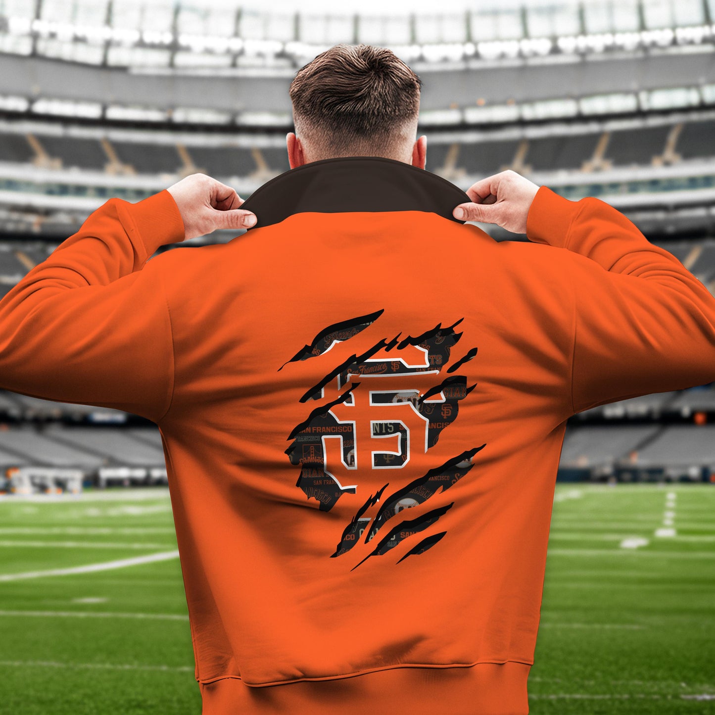 San Francisco Giants New Collection Casual Stand Collar Sweatshirt MLB AZTGSCSW000344