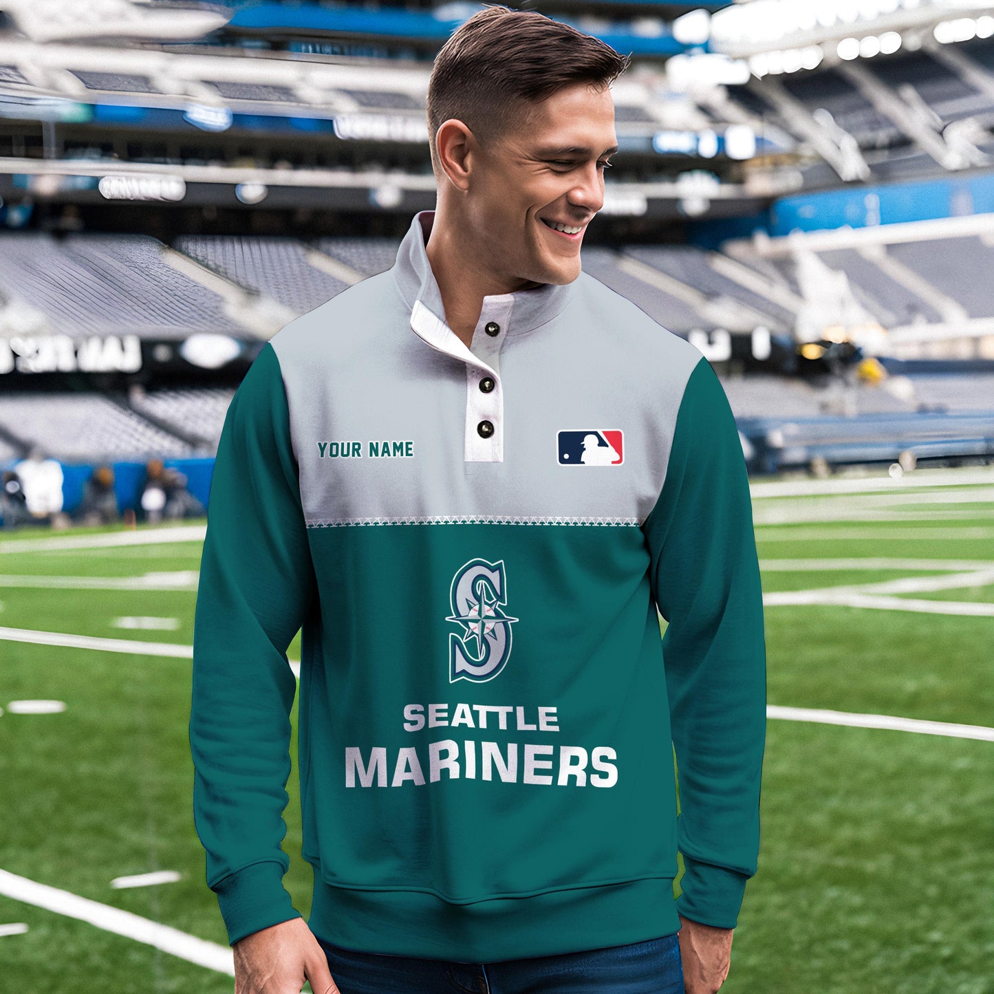 Seattle Mariners New Collection Casual Stand Collar Sweatshirt MLB AZTGSCSW000345