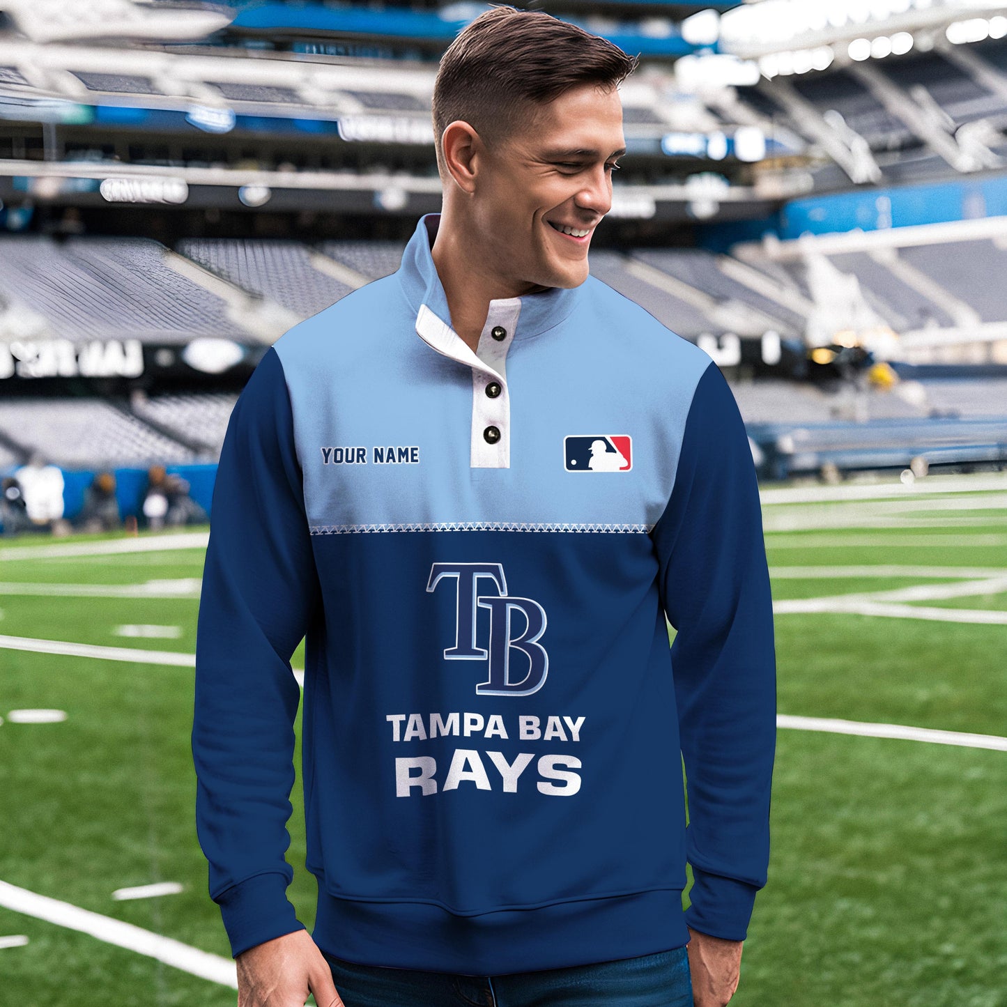 Tampa Bay Rays New Collection Casual Stand Collar Sweatshirt MLB AZTGSCSW000347