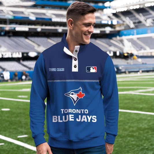 Toronto Blue Jays New Collection Casual Stand Collar Sweatshirt MLB AZTGSCSW000349